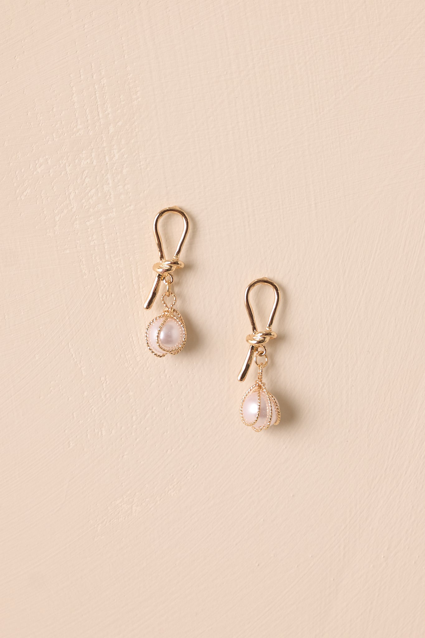 The Harbor Calls Gold and Ivory Pearl Earrings